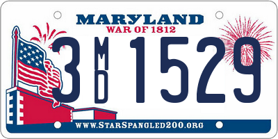 MD license plate 3MD1529