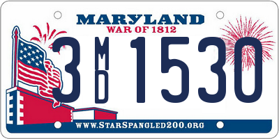 MD license plate 3MD1530