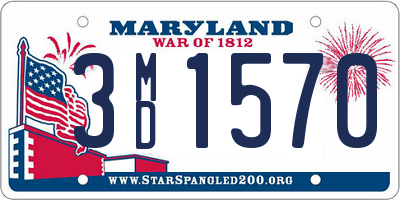 MD license plate 3MD1570