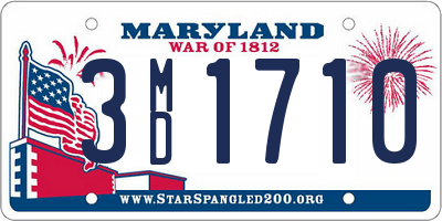 MD license plate 3MD1710