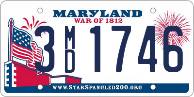 MD license plate 3MD1746