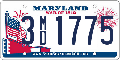 MD license plate 3MD1775