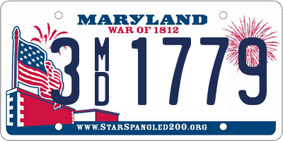 MD license plate 3MD1779