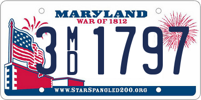 MD license plate 3MD1797