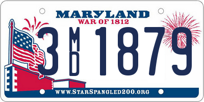 MD license plate 3MD1879