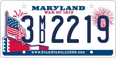 MD license plate 3MD2219