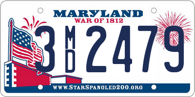 MD license plate 3MD2479