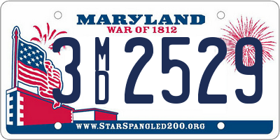 MD license plate 3MD2529