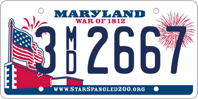 MD license plate 3MD2667