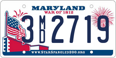 MD license plate 3MD2719