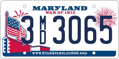 MD license plate 3MD3065