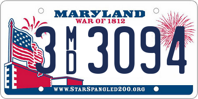 MD license plate 3MD3094