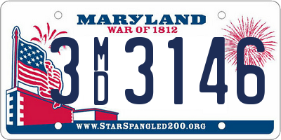 MD license plate 3MD3146