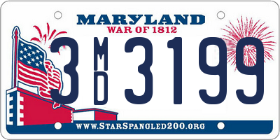 MD license plate 3MD3199