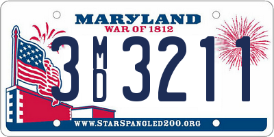 MD license plate 3MD3211