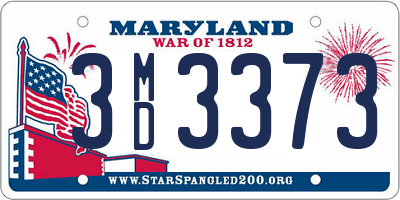 MD license plate 3MD3373