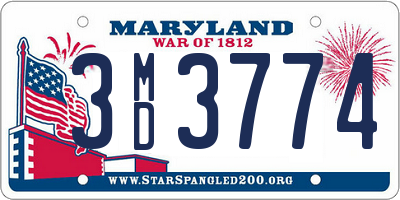 MD license plate 3MD3774