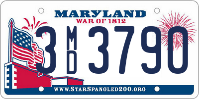 MD license plate 3MD3790