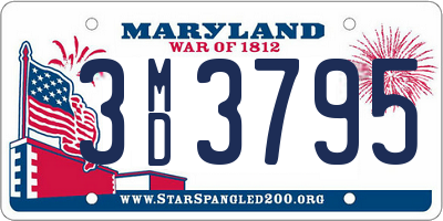 MD license plate 3MD3795