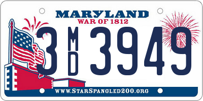 MD license plate 3MD3949