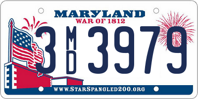 MD license plate 3MD3979