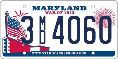 MD license plate 3MD4060