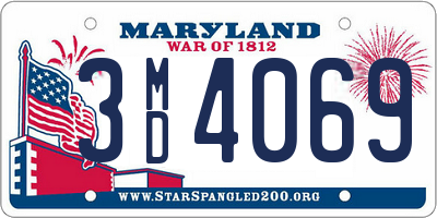 MD license plate 3MD4069