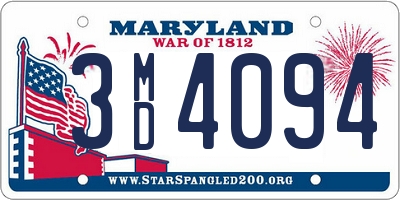 MD license plate 3MD4094