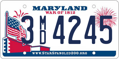 MD license plate 3MD4245