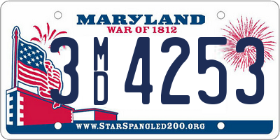 MD license plate 3MD4253