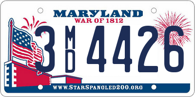 MD license plate 3MD4426