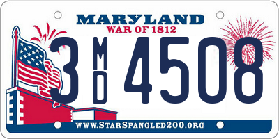 MD license plate 3MD4508