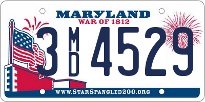 MD license plate 3MD4529