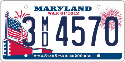 MD license plate 3MD4570