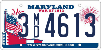 MD license plate 3MD4613