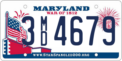 MD license plate 3MD4679