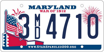 MD license plate 3MD4710