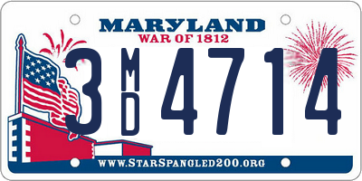 MD license plate 3MD4714