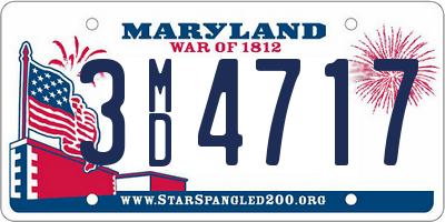 MD license plate 3MD4717