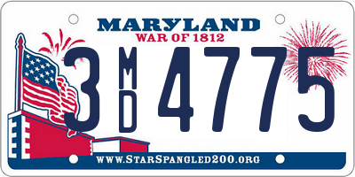 MD license plate 3MD4775