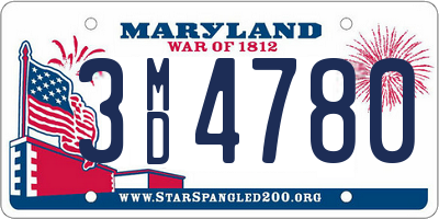 MD license plate 3MD4780