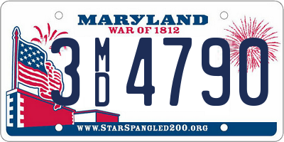 MD license plate 3MD4790