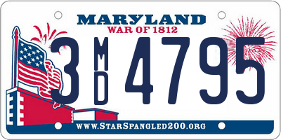 MD license plate 3MD4795