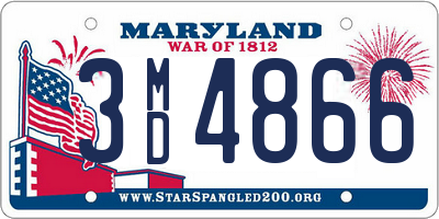 MD license plate 3MD4866