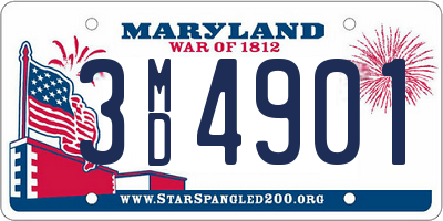 MD license plate 3MD4901