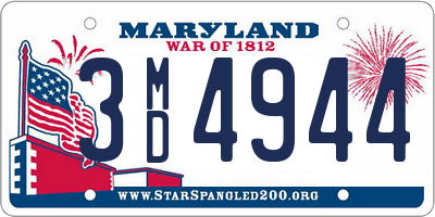 MD license plate 3MD4944
