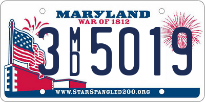 MD license plate 3MD5019