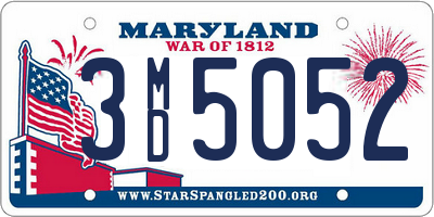 MD license plate 3MD5052