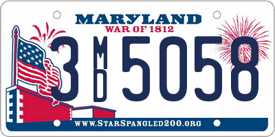 MD license plate 3MD5058