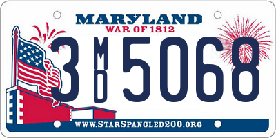 MD license plate 3MD5068